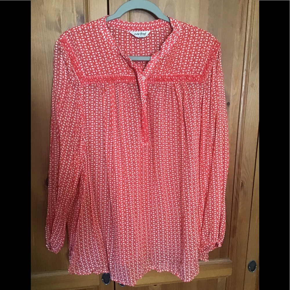 Lucky Brand Tunic with Bead Detail, 3X